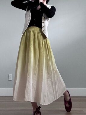 🌼Gradient Ombre Cotton Maxi Skirt🌼